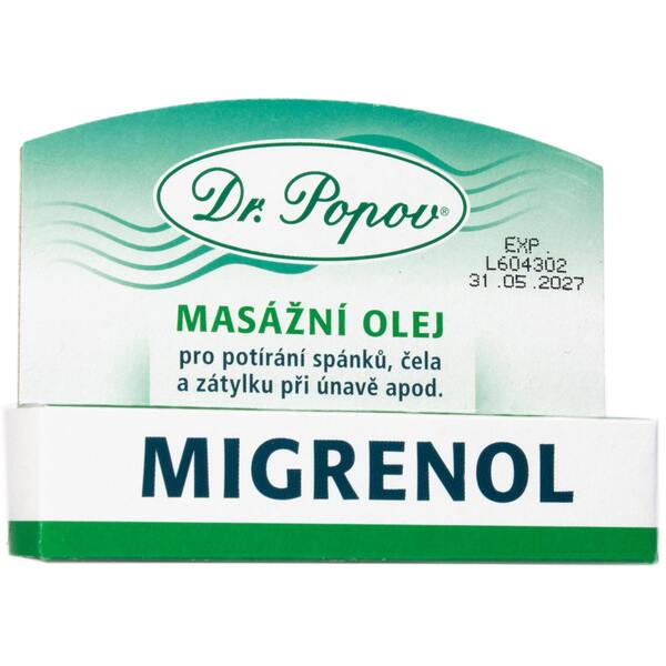 Dr. Popov Migrenol masážní olej Roll-on 10 g Dr. Popov Migrenol masážní olej Roll-on 10 g