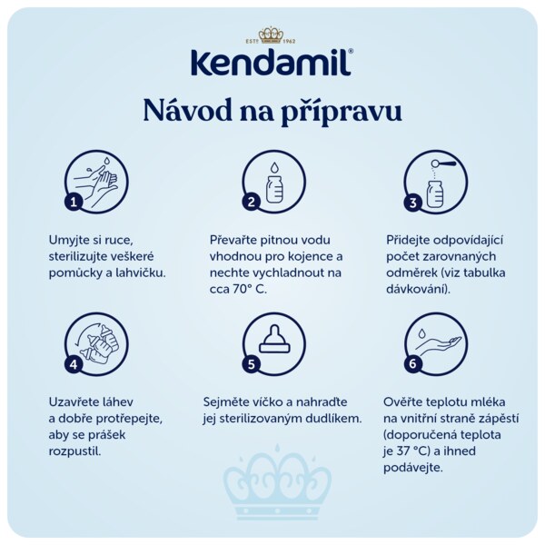Kendamil 1 Kozí Počáteční kojenecké mléko 0-6m 800 g