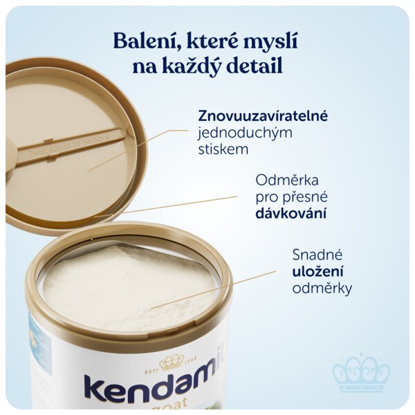 Kendamil 1 Kozí Počáteční kojenecké mléko 0-6m 800 g
