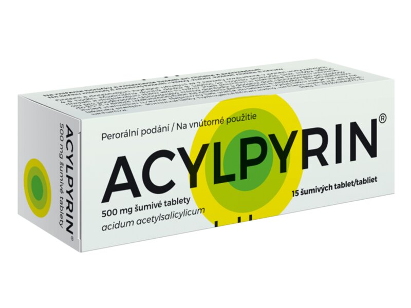 Acylpyrin 500 mg 15 šumivých tablet