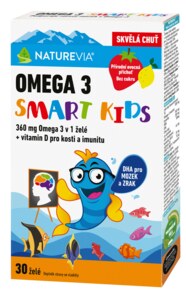 NatureVia Omega 3 Smart Kids 30 želé
