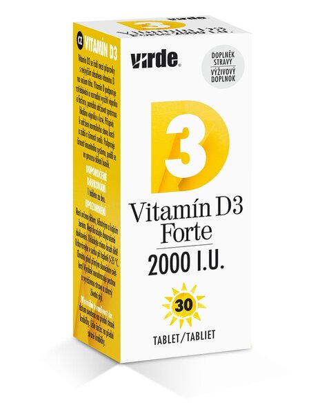 Virde Vitamin D3 Forte 2000 I.U. 30 tablet