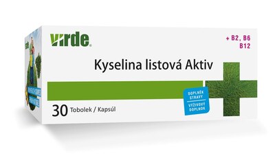 Virde Kyselina listová Aktiv 30 tobolek