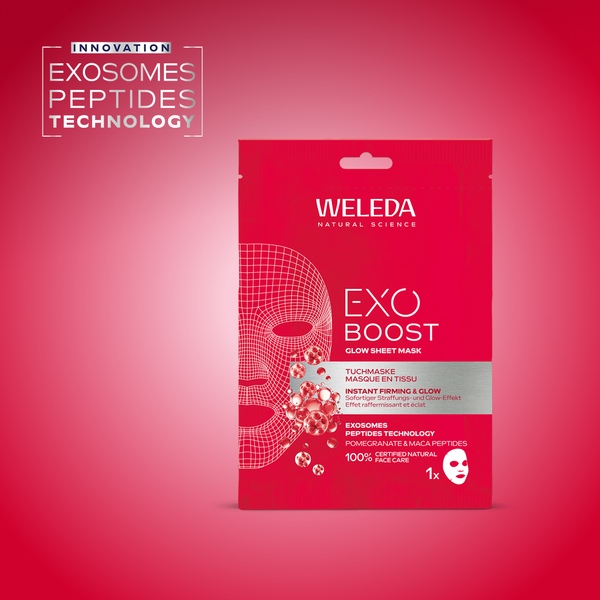 Weleda Exo Boost Zpevňující Maska s granátovým jablkem a maca peptidy 1 ks