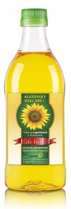 Klátovský olej Panenský slunečnicový na smažení a fritování 1000 ml Klátovský olej Panenský slunečnicový na smažení a fritování 1000 ml
