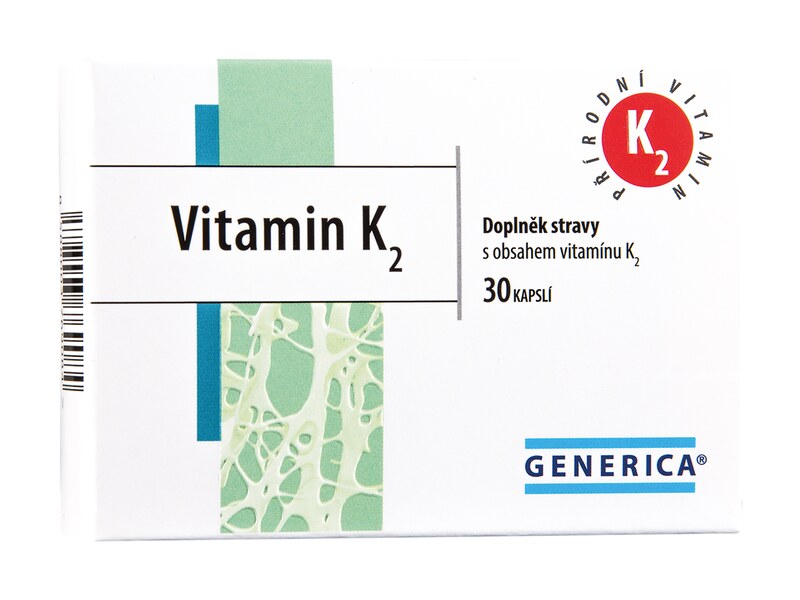 Vitamin K2 Generica 30 kapslí 