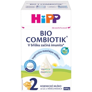 Hipp 2 BIO Combiotik Pokračovací kojenecké mléko 600 g Hipp 2 BIO Combiotik Pokračovací kojenecké mléko 600 g
