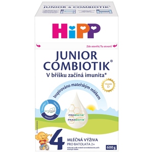Hipp 4 Junior Combiotik Pokračovací batolecí mléko 600 g Hipp 4 Junior Combiotik Pokračovací batolecí mléko 600 g