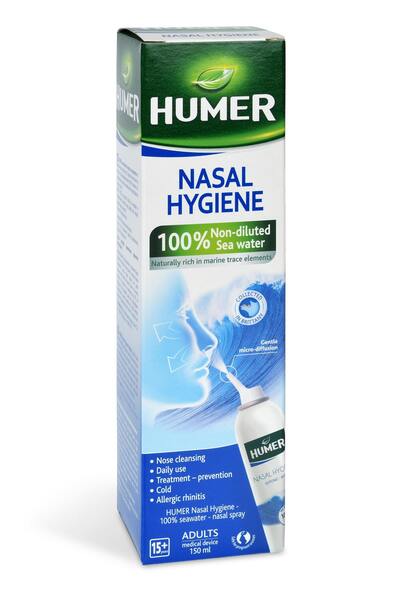 Humer Hygiena nosu 100% mořská voda pro dospělé 150 ml