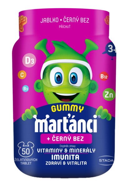 Marťánci Gummy Černý bez 20 mg 50 ks Marťánci Gummy Černý bez 20 mg 50 ks
