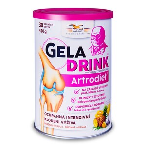 Geladrink Artrodiet práškový nápoj Ananas 420 g Geladrink Artrodiet práškový nápoj Ananas 420 g