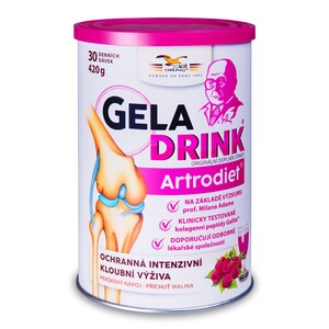 Geladrink Artrodiet práškový nápoj Malina 420 g Geladrink Artrodiet práškový nápoj Malina 420 g