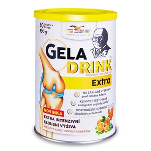 Geladrink Extra práškový nápoj Pomeranč 390 g Geladrink Extra práškový nápoj Pomeranč 390 g