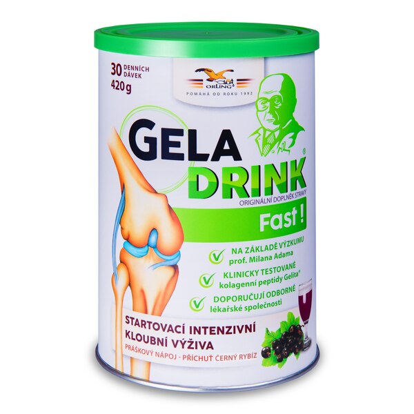 Geladrink Fast! práškový nápoj Černý rybíz 420 g