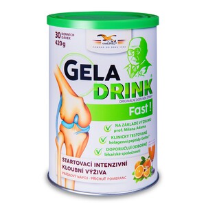 Geladrink Fast! práškový nápoj Pomeranč 420 g Geladrink Fast! práškový nápoj Pomeranč 420 g