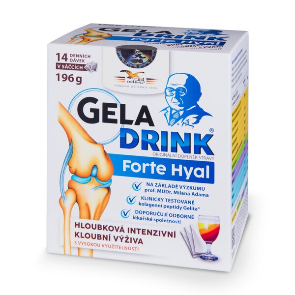 Geladrink Forte Hyal práškový nápoj 7 příchutí 14x14 g