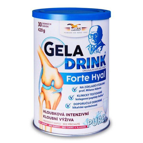 Geladrink Forte Hyal práškový nápoj Pure 420 g