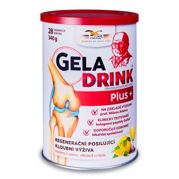 Geladrink Plus+ práškový nápoj Citron 340 g