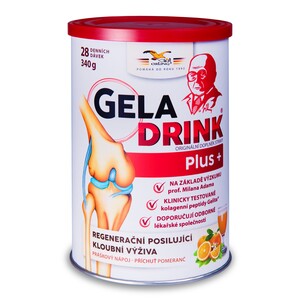 Geladrink Plus+ práškový nápoj Pomeranč 340 g Geladrink Plus+ práškový nápoj Pomeranč 340 g