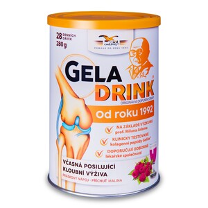 Geladrink práškový nápoj Malina 280 g Geladrink práškový nápoj Malina 280 g