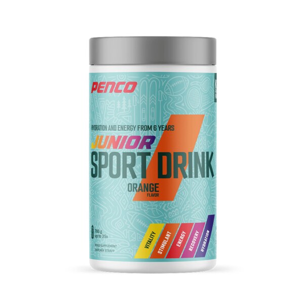 Penco Junior Sport Drink iontový nápoj Pomeranč 700 g