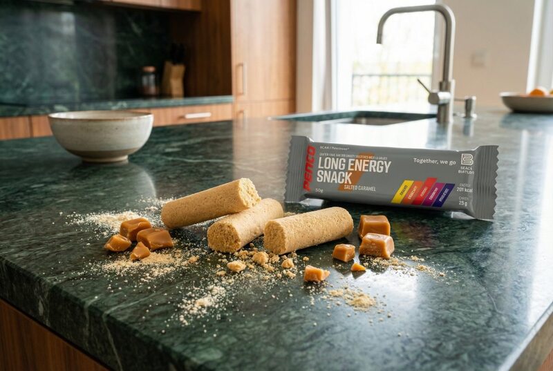 Penco Long Energy Snack tyčinka Slaný karamel 50 g Penco Long Energy Snack tyčinka Slaný karamel 50 g