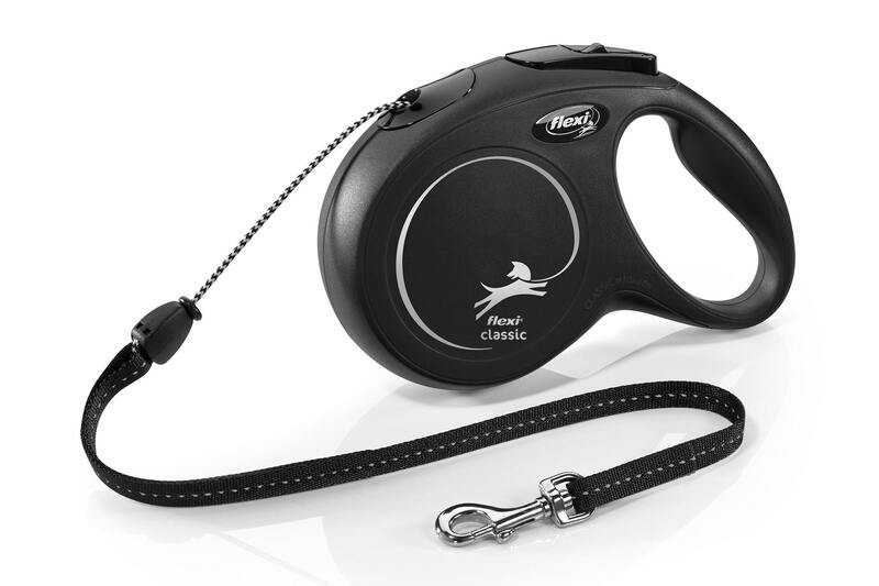 Flexi Vodítko Classic M lanko 8 m Černé 1 ks