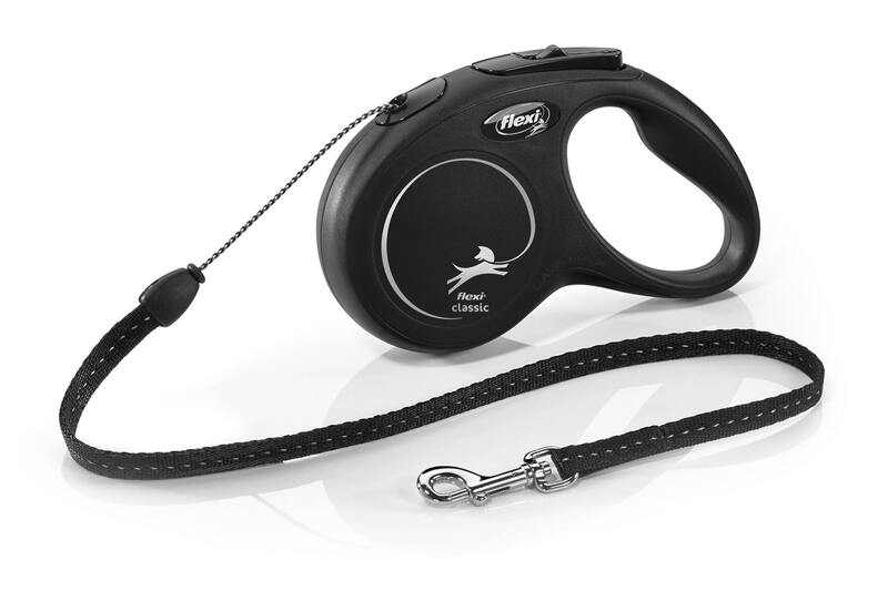 Flexi Vodítko Classic S lanko 5 m Černé 1 ks