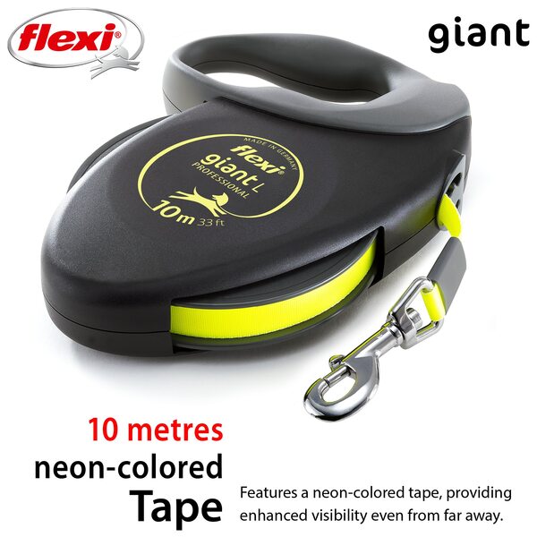 Flexi Vodítko Giant L Professional pásek 10 m Černo-žluté 1 ks Flexi Vodítko Giant L Professional pásek 10 m Černo-žluté 1 ks