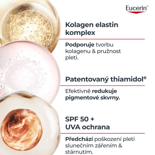 Eucerin Hyaluron-Filler + Elasticity Lehký denní krém SPF50 50 ml