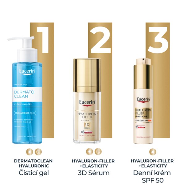 Eucerin Hyaluron-Filler + Elasticity Lehký denní krém SPF50 50 ml