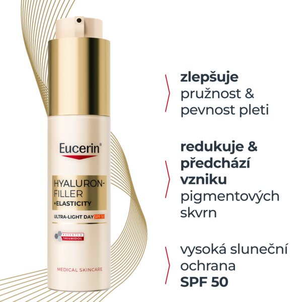 Eucerin Hyaluron-Filler + Elasticity Lehký denní krém SPF50 50 ml