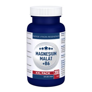 Clinical Magnesium Malát + B6 200 kapslí Clinical Magnesium Malát + B6 200 kapslí
