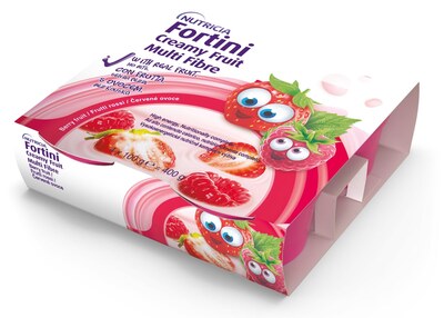 Fortini Creamy Fruit Multi Fibre příchuť Červené ovoce 4X100 g Fortini Creamy Fruit Multi Fibre příchuť Červené ovoce 4X100 g