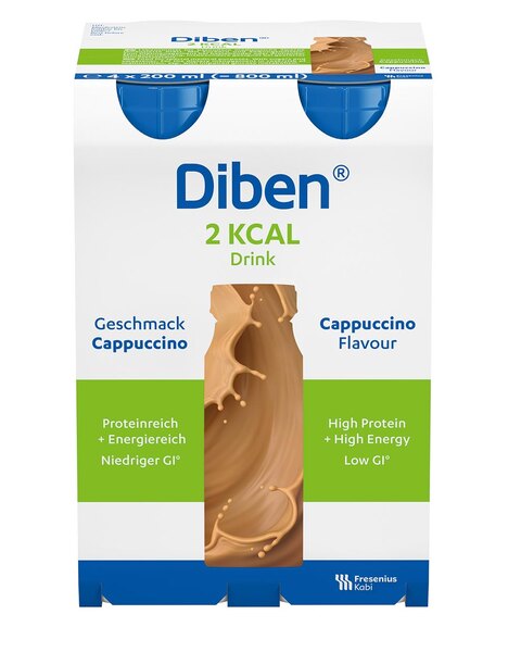 Diben 2 kcal Drink příchuť Cappuccino 4x200 ml