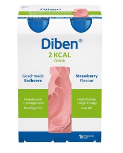 Diben 2 kcal Drink příchuť Jahodová 4x200 ml