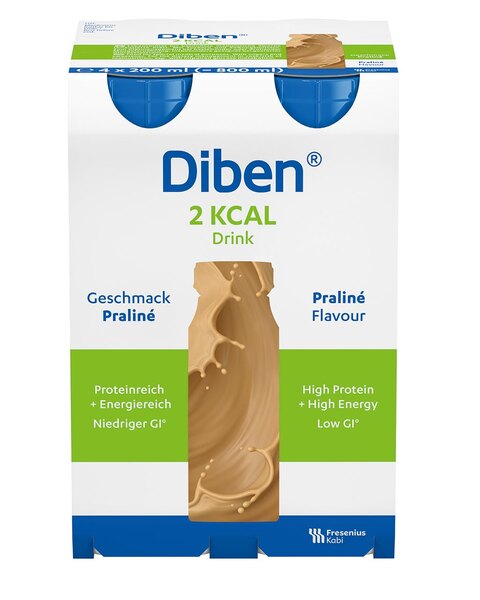 Diben 2 kcal Drink příchuť Pralinková 4x200 ml