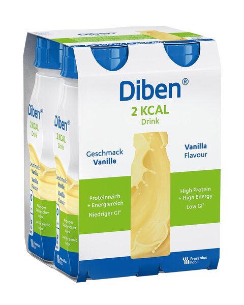 Diben 2 kcal Drink příchuť Vanilková 4x200 ml