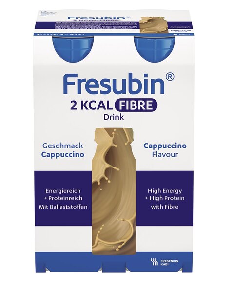 Fresubin 2 kcal Fibre Drink příchuť Cappuccino 4x200 ml
