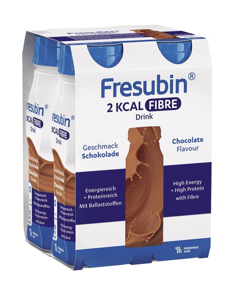 Fresubin 2 kcal Fibre Drink příchuť Čokoládová 4x200 ml