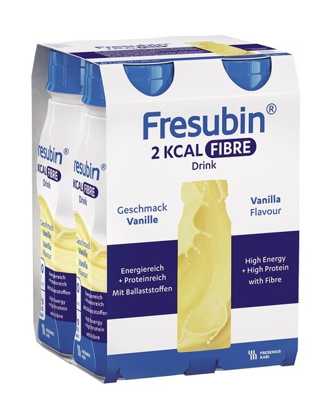 Fresubin 2 kcal Fibre Drink příchuť Vanilková 4x200 ml