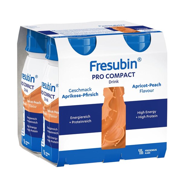 Fresubin Pro Compact Drink příchuť Meruňkovo-broskvová 4x125 ml