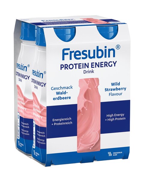 Fresubin Protein Energy příchuť Jahodová 4x200 ml
