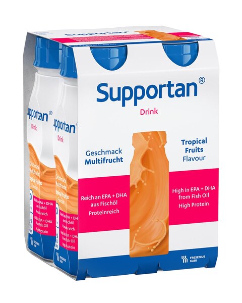 Supportan Drink příchuť Tropické ovoce 4x200 ml