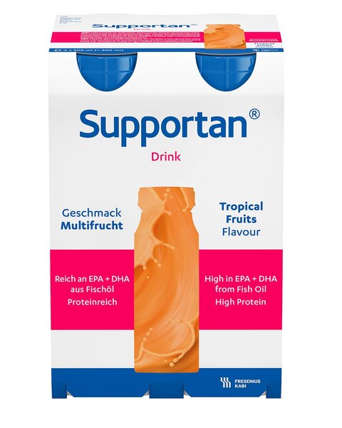 Supportan Drink příchuť Tropické ovoce 4x200 ml