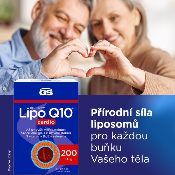 GS Koenzym Lipo Q10 Cardio 200 mg 45 kapslí