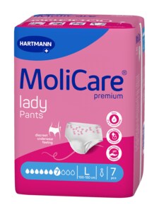 MoliCare Lady Pants inkontinenční kalhotky 7 kapek L 7 ks MoliCare Lady Pants inkontinenční kalhotky 7 kapek L 7 ks