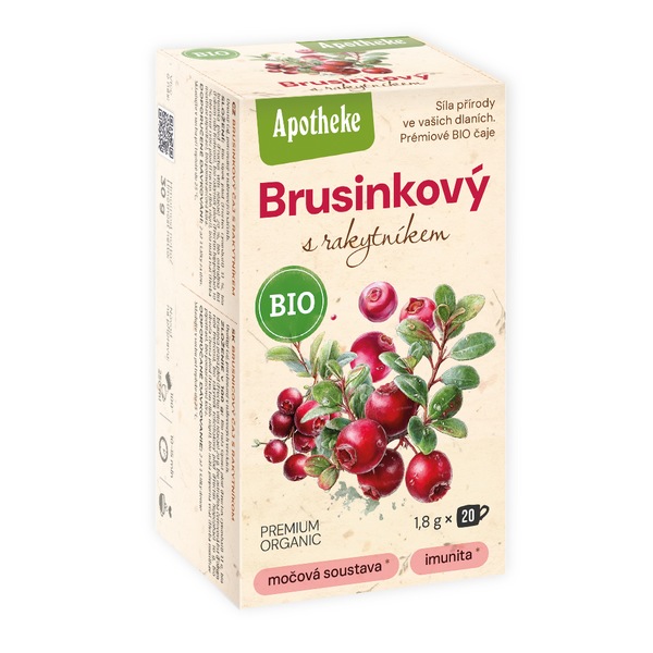 Apotheke BIO Brusinkový s rakytníkem čaj 20x1,8 g