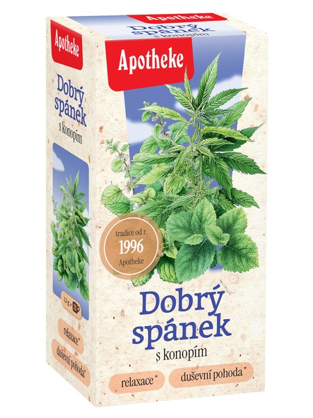 Apotheke Dobrý spánek s konopím čaj 20x1,5 g