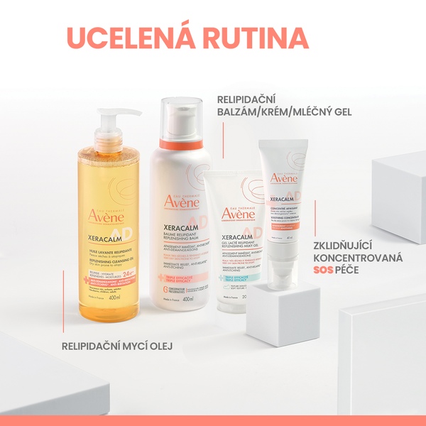 Avene XeraCalm A.D relipidační mycí olej Náhradní náplň 400 ml Avene XeraCalm A.D relipidační mycí olej Náhradní náplň 400 ml